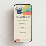 "Movie Night!" - Online Party Invitations in Cream by Robert and Stella - Mobile layout