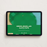 "Golf Course" - Online Party Invitations in Grass by Becky Nimoy - Desktop layout