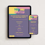 "Colorful Party" - Online Party Invitations in Rainbow by Kristin Oliversen - Mobile + desktop layout