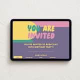 "Colorful Party" - Online Party Invitations in Rainbow by Kristin Oliversen - Desktop layout