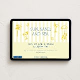 "beach icon" - Online Party Invitations in Sunny by Cass Loh - Desktop layout