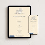 "Soiree in the Sand" - Online Party Invitations in Cream by Cotton and Bow - Mobile + desktop layout