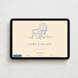 "Soiree in the Sand" - Online Party Invitations in Cream by Cotton and Bow - Desktop layout