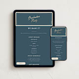 "Tasseled" - Online Party Invitations in Navy by AK Graphics - Mobile + desktop layout