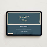 "Tasseled" - Online Party Invitations in Navy by AK Graphics - Desktop layout