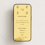 "Outlined" - Online Party Invitations in Butter by Inkblot Design - Mobile layout