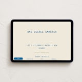 "degree" - Online Party Invitations in Sky by Owl and Toad - Desktop layout