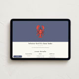 "My Lobster" - Online Party Invitations in Denim by Wendy Taylor - Desktop layout