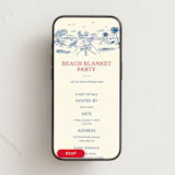 "Beach and cocktails" - Online Party Invitations in Royal by Hanna Symonovych - Mobile layout
