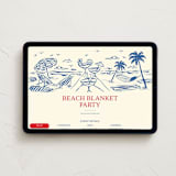 "Beach and cocktails" - Online Party Invitations in Royal by Hanna Symonovych - Desktop layout