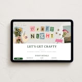 "Bits and Pieces" - Online Party Invitations in Vellum by Kercia Jane - Desktop layout