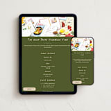 "Good Taste Cookbook Club" - Online Party Invitations in Avocado by Kayla King - Mobile + desktop layout