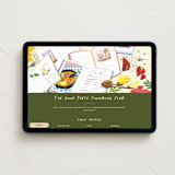 "Good Taste Cookbook Club" - Online Party Invitations in Avocado by Kayla King - Desktop layout