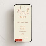 "Hey, I'm hosting!" - Online Party Invitations in Cream by Kaliste Ananda - Mobile layout