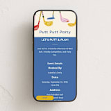 "Putt Putt Party" - Online Party Invitations in Champagne by Kartika Paramita - Mobile layout