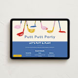 "Putt Putt Party" - Online Party Invitations in Champagne by Kartika Paramita - Desktop layout