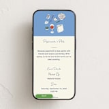 "Paperwork and Pals" - Online Party Invitations in Denim by Corinne Malesic - Mobile layout