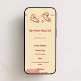 "Run Club Shoes" - Online Party Invitations in Cream by Becky Nimoy - Mobile layout