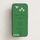 "Mahjong" - Online Party Invitations in Bamboo by Jennifer Lew - Mobile layout