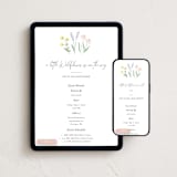 "She's a Wildflower" - Online Party Invitations in Pastel by Itsy Belle Studio - Mobile + desktop layout
