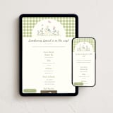 "Somebunny Special Storybook" - Online Party Invitations in Grass by Holton Art and Design - Mobile + desktop layout