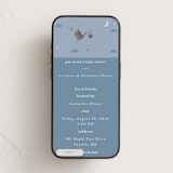 "Special Delivery" - Online Party Invitations in Bluebell by Hudson meet Rose - Mobile layout