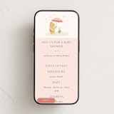 "Pooh and Piglet" - Online Party Invitations in Blush by Katherine Moynagh - Mobile layout
