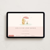 "Pooh and Piglet" - Online Party Invitations in Blush by Katherine Moynagh - Desktop layout