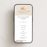 "Cutie Pie" - Online Party Invitations in Tan by Itsy Belle Studio - Mobile layout