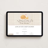 "Cutie Pie" - Online Party Invitations in Tan by Itsy Belle Studio - Desktop layout
