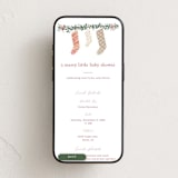 "merry little stockings" - Online Party Invitations in Cranberry by Rebecca Durflinger - Mobile layout