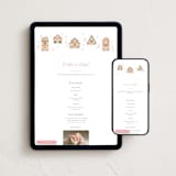 "Gingerbread Village" - Online Party Invitations in Blush by Itsy Belle Studio - Mobile + desktop layout