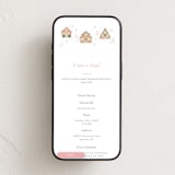 "Gingerbread Village" - Online Party Invitations in Blush by Itsy Belle Studio - Mobile layout