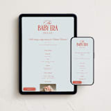"Baby era" - Online Party Invitations in Seashore by Lea Delaveris - Mobile + desktop layout