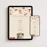 "Baby-Q" - Online Party Invitations in Ketchup by Jamie Alexander - Mobile + desktop layout