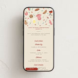 "Baby-Q" - Online Party Invitations in Ketchup by Jamie Alexander - Mobile layout