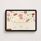 "Baby-Q" - Online Party Invitations in Ketchup by Jamie Alexander - Desktop layout