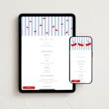 "Sail Boats Baby" - Online Party Invitations in Periwinkle by Angela Thompson - Mobile + desktop layout