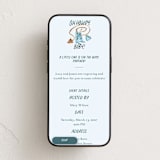 "Oh Howdy Baby!" - Online Party Invitations in Blueberry by Marjie Fedak - Mobile layout