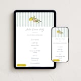 "Amalfi Coast Wedding" - Online Party Invitations in Aqua by Chris Griffith - Mobile + desktop layout