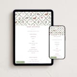 "Trellis" - Online Party Invitations in Mulberry by Sarah Knight - Mobile + desktop layout