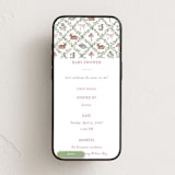 "Trellis" - Online Party Invitations in Mulberry by Sarah Knight - Mobile layout
