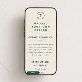 "Upload Your Own Design" - Online Party Invitations in Cream by Minted - Mobile layout