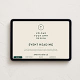 "Upload Your Own Design" - Online Party Invitations in Cream by Minted - Desktop layout