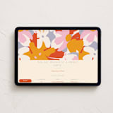 "efflorescent" - Online Party Invitations in Sunset by Olivia Raufman - Desktop layout