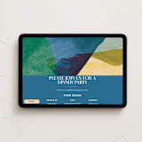 "Azul" - Online Party Invitations in Peacock by Carmia C. - Desktop layout