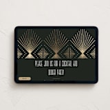 "Deco pattern" - Online Party Invitations in Onyx by Ana de Sousa - Desktop layout