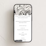 "marbled elegance" - Online Party Invitations in Dove by Carolyn Nicks - Mobile layout