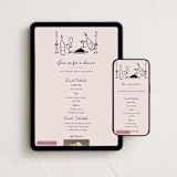"Wine and Dine" - Online Party Invitations in Nude by Ani Somi - Mobile + desktop layout