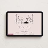 "Wine and Dine" - Online Party Invitations in Nude by Ani Somi - Desktop layout